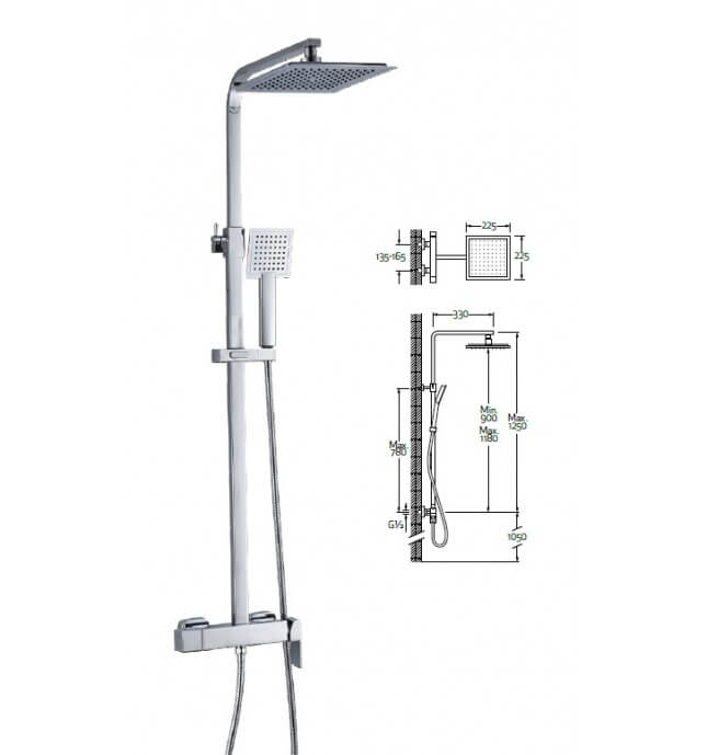 Conjunto Monomando Cuadrado NQ