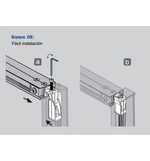 Delta 100: Mampara Ducha Frontal 2 Fijos + 2 Correderas Transparente 2