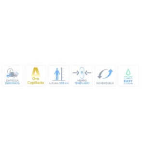 Fresh Fijo ducha oro cepillado 2