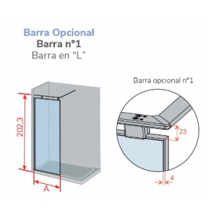 Barra opcional para modelo Fresh Arena