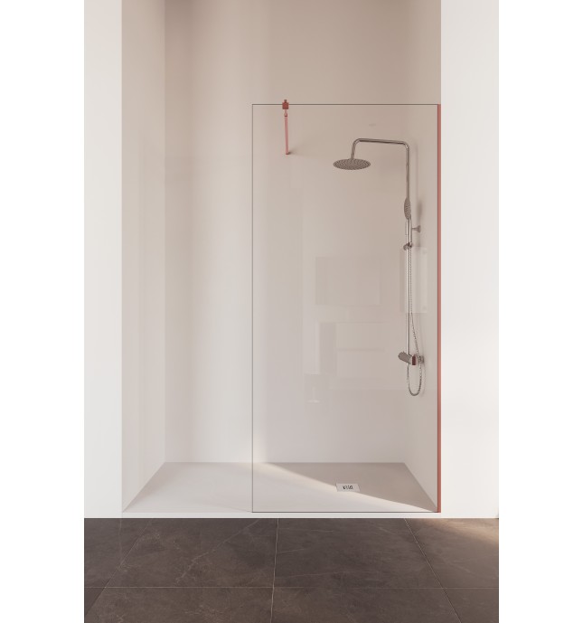 Rimini: Panel Fijo De Ducha Oro Rosa