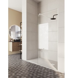 Rimini: Panel Fijo De Ducha Blanco Mate 2