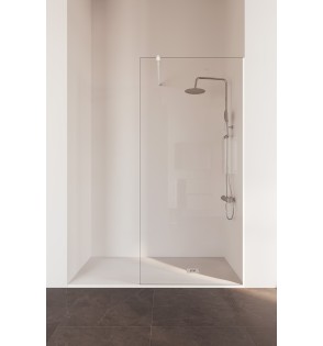 Rimini: Panel Fijo De Ducha Blanco Mate