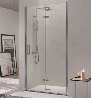 Nardi: Mampara Ducha Frontal Plegable Transparente 65-99 cm