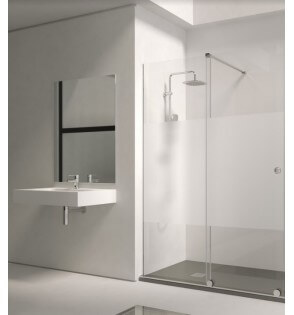 Bron: Frontal Ducha Fijo + Corredera Serigrafiada 95-180 cm