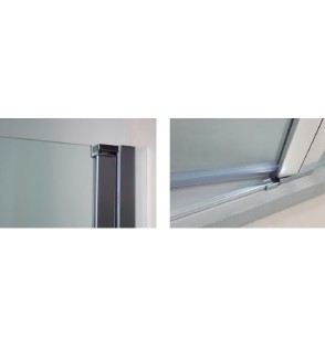 Open Combi B: Mampara Ducha Abatible Con Cierre Perfil Imán 2