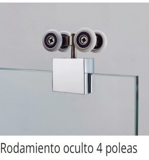 Bypass: Mampara Ducha Frontal 2 Correderas 2