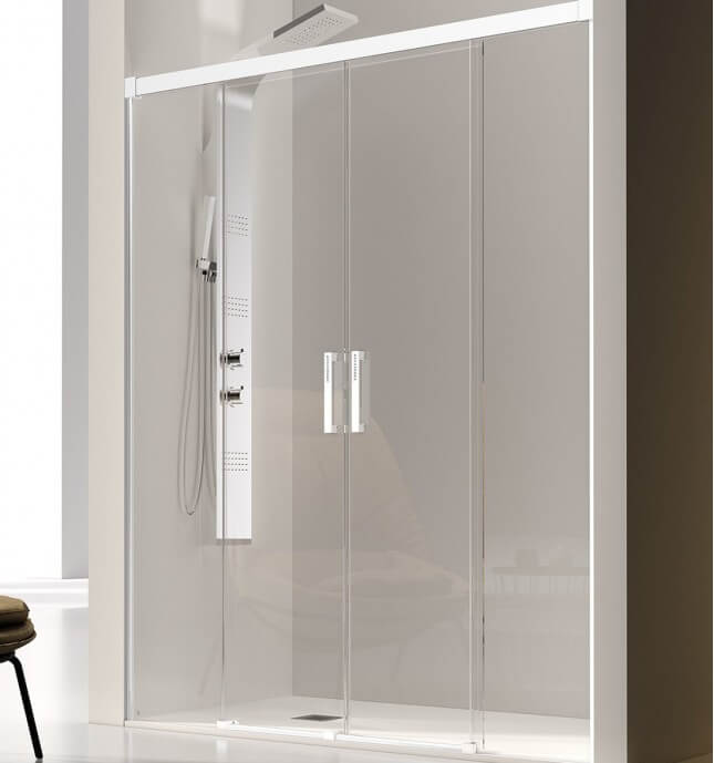 Glasé: Mampara Ducha Frontal 2 Fijos...